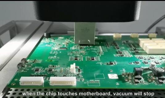 Soldering a chip